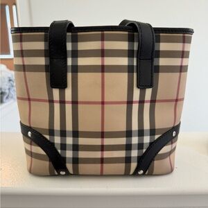 Burberry Square Vintage Tote Bag